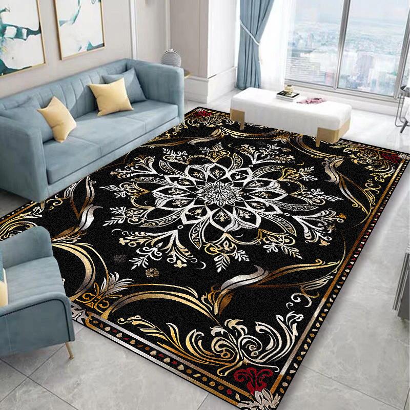 Vintage Persian Large Carpet for Living Room Decoration Carpets High-end Luxury Lounge Bedroom Rugs Non-slip Coffee Tables Mat