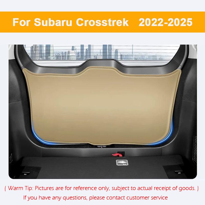 Car Trunk Mat For Subaru Forester XV Outback Crosstrek 2025 Leather Boot Liner Full Coverage Anti-Scratch Interior Accessories