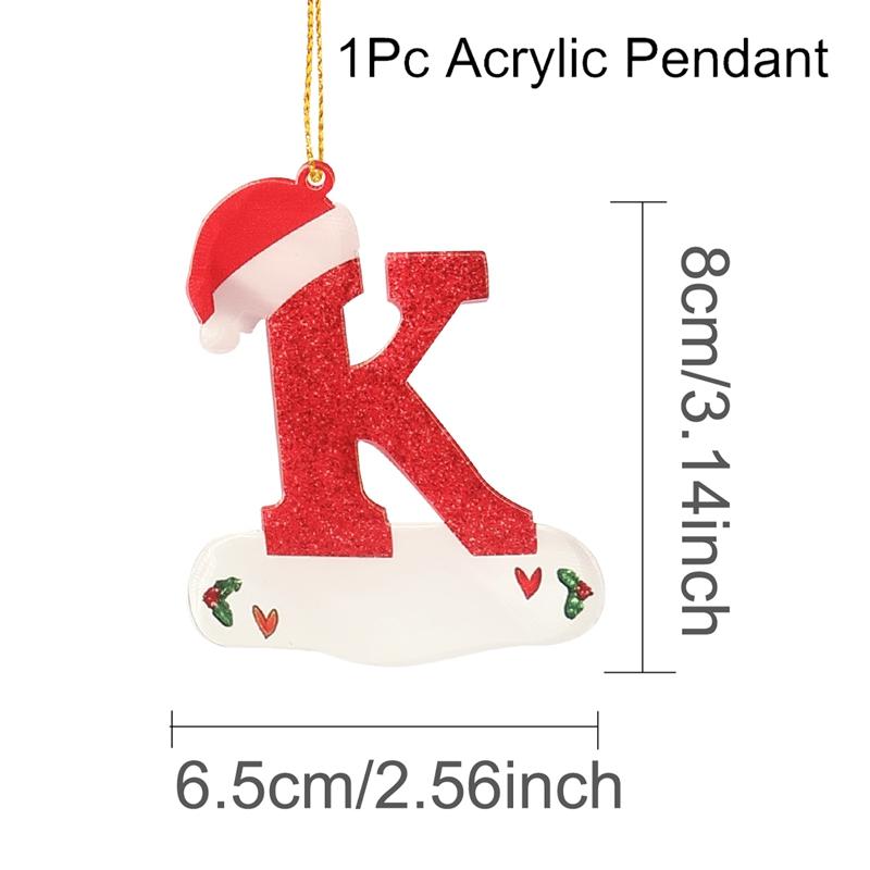 Christmas Acrylic Letter Pendant 2026 Merry Cristmas Decoration for Home Xmas Tree Hanging Ornaments Navidad Natal New Year 2026
