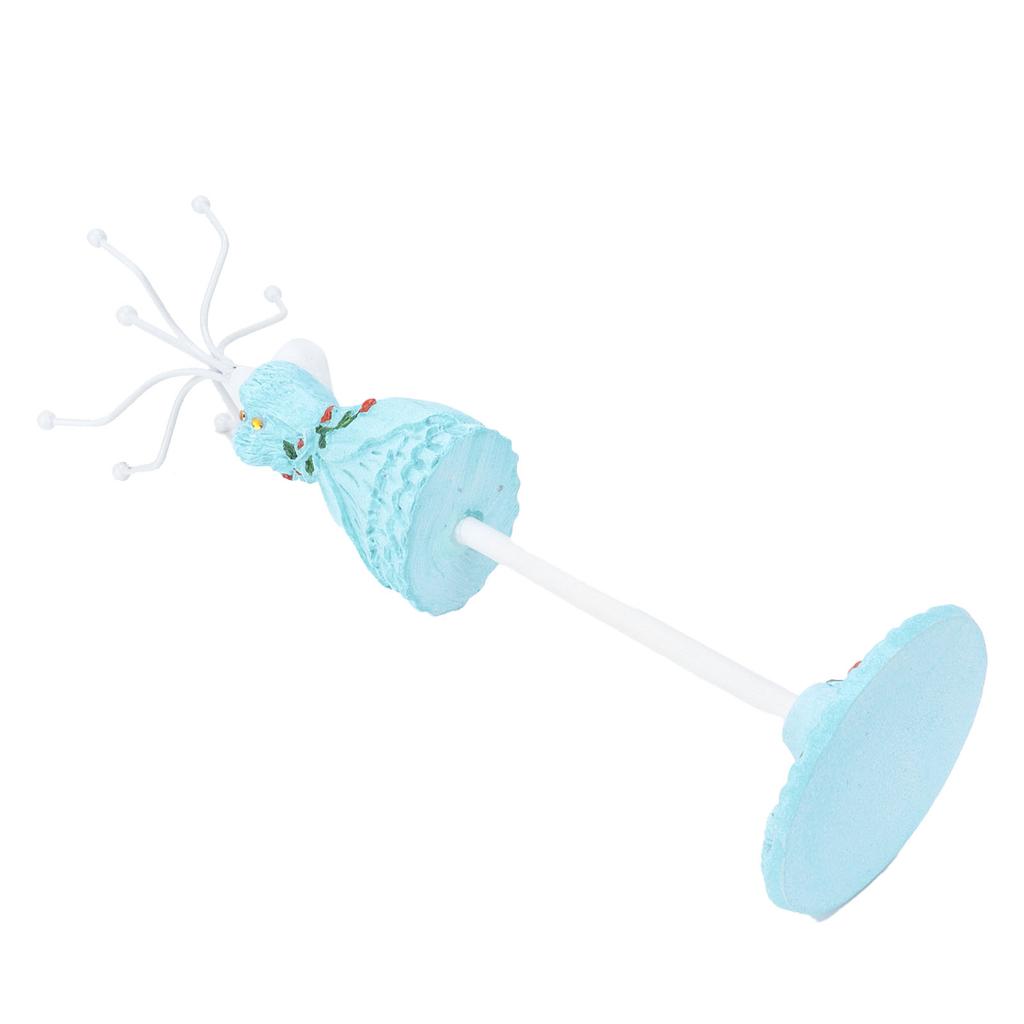 Lady Figure Necklace Stand Jewelry Organizer Display Stand Rotating Detachable Storage Rack4#