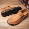 Handmade Split Leather Boots Men Shoes Comfortable Ankle Boots For Men Casual Shoes Large Size Tooling Shoes