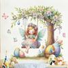 Easter Spring Fairy Wall Stickers Window Decals for Girls Room Bedroom Living Room Kindergarten Background Decor 2026