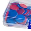 50Pcs Montessori Solid Round Chips with Storage Box Counters Chip Math Discs Markers