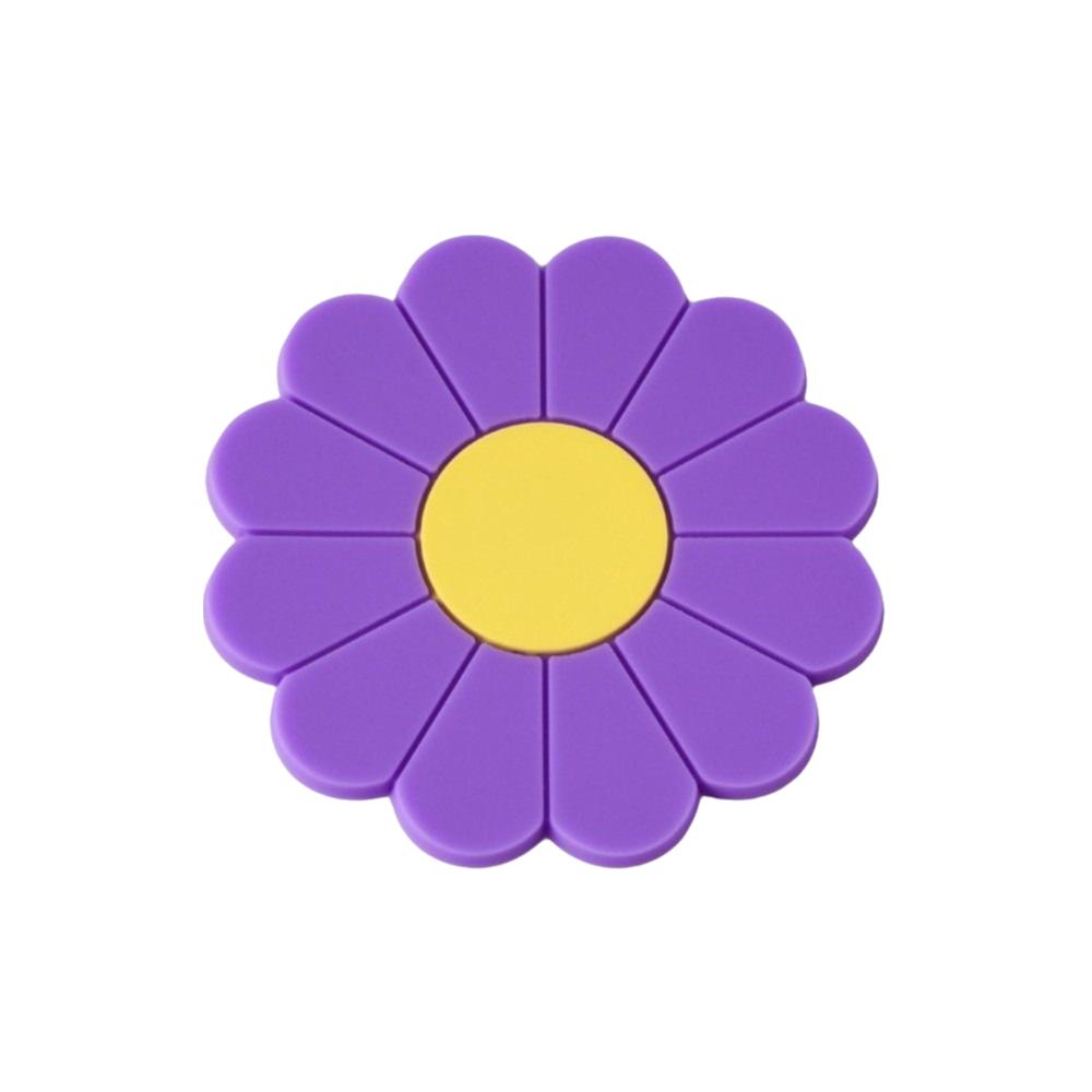 Anti-slip Cup Holder Mat Flower Cup Coaster Round Daisy Car Accessories  Car Interior