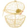 Iron Wire Easter Eggs Storage Containers Farmhouse Style Egg Holder Hen Shape Egg Baskets  Fruit