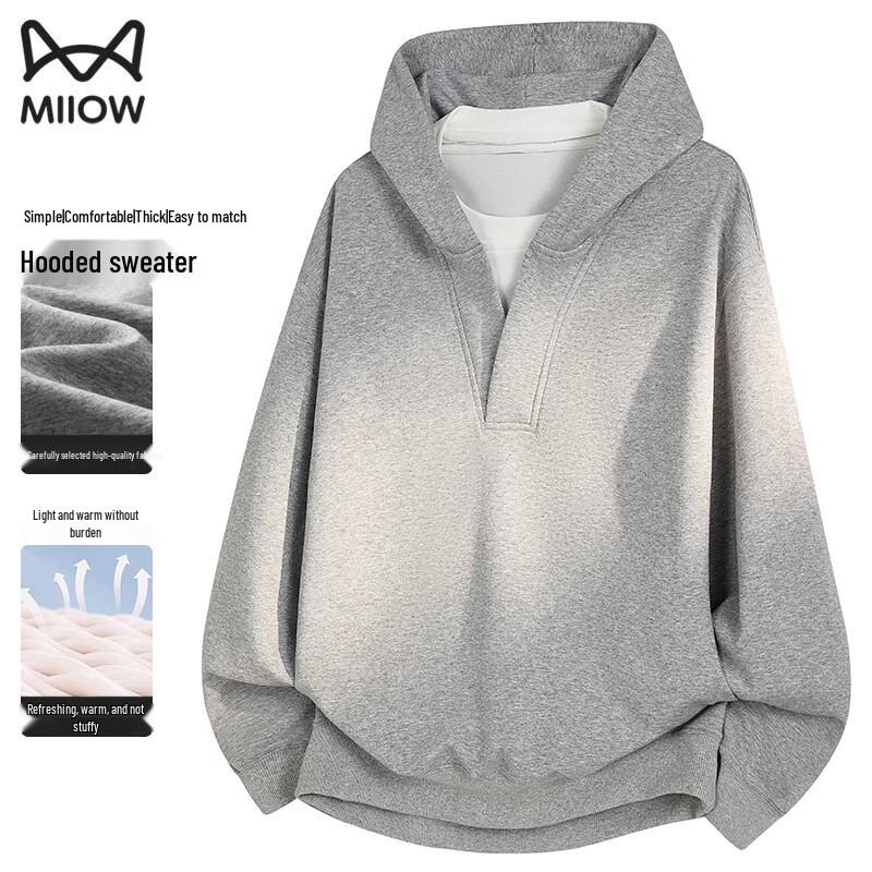MiiOW Men s 2025 AutumnWinter Hooded Sweatshirt 2XL 3700₽