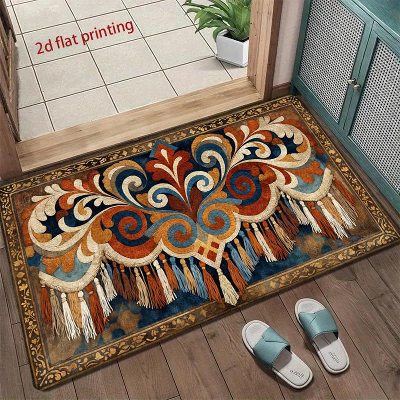 Exotic Pattern Floor Mat Living Room Decoration Home Sofa Non-Slip Carpet Study Bedroom Tatami Children'S Soft Floor Mat