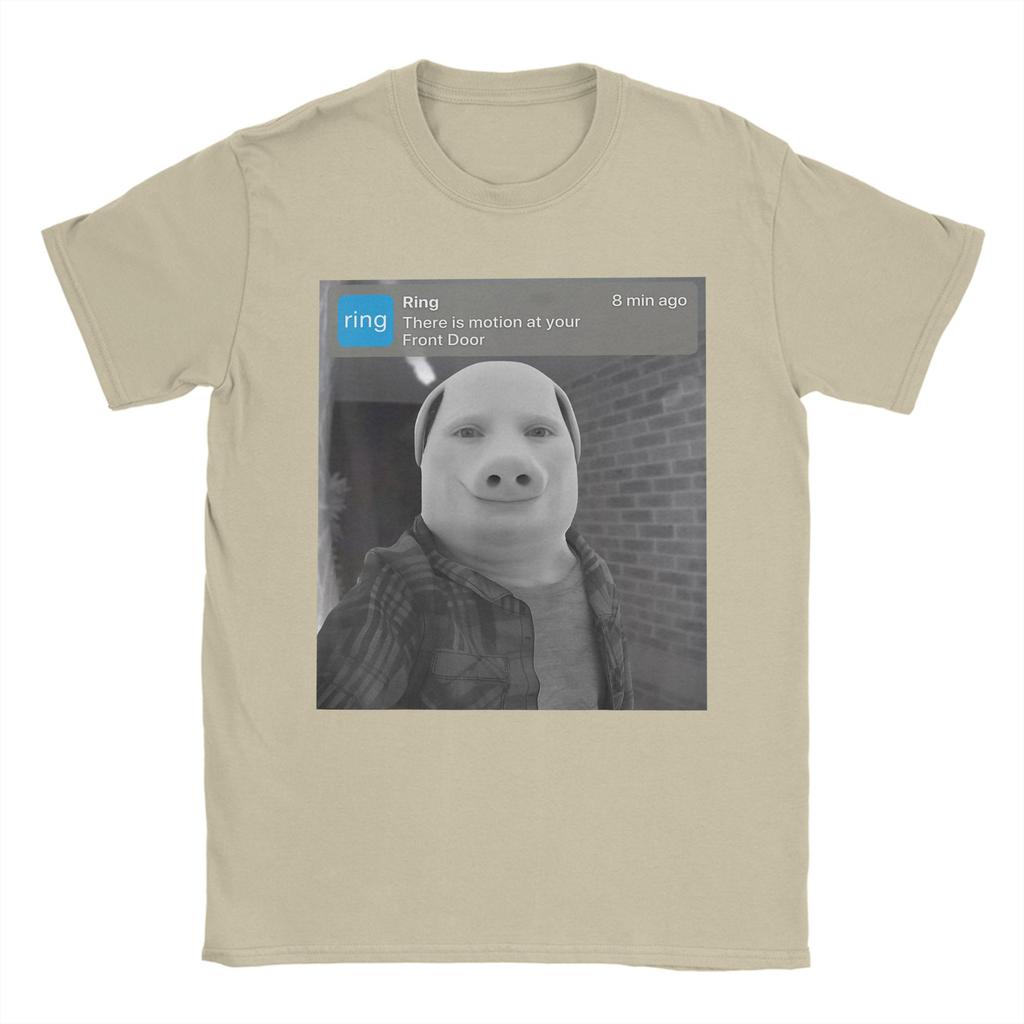 Casual T Shirt Summer John Pork There is Motion at Your Front Door  Fashion TShirts  Cotton Tee Shirt for Unisex Y2K Fun Tops
