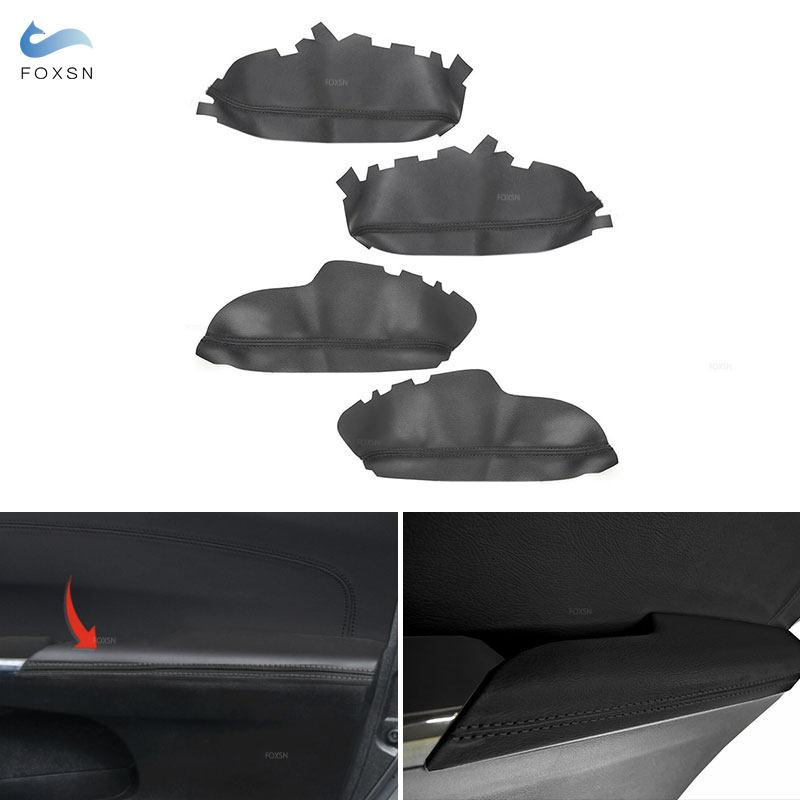 

4 шт. для Toyota Avalon 2013 2014 2015 2016 2017 2018 автомобильная дверная ручка подлокотник панель черный кожаный чехол из микрофибры с