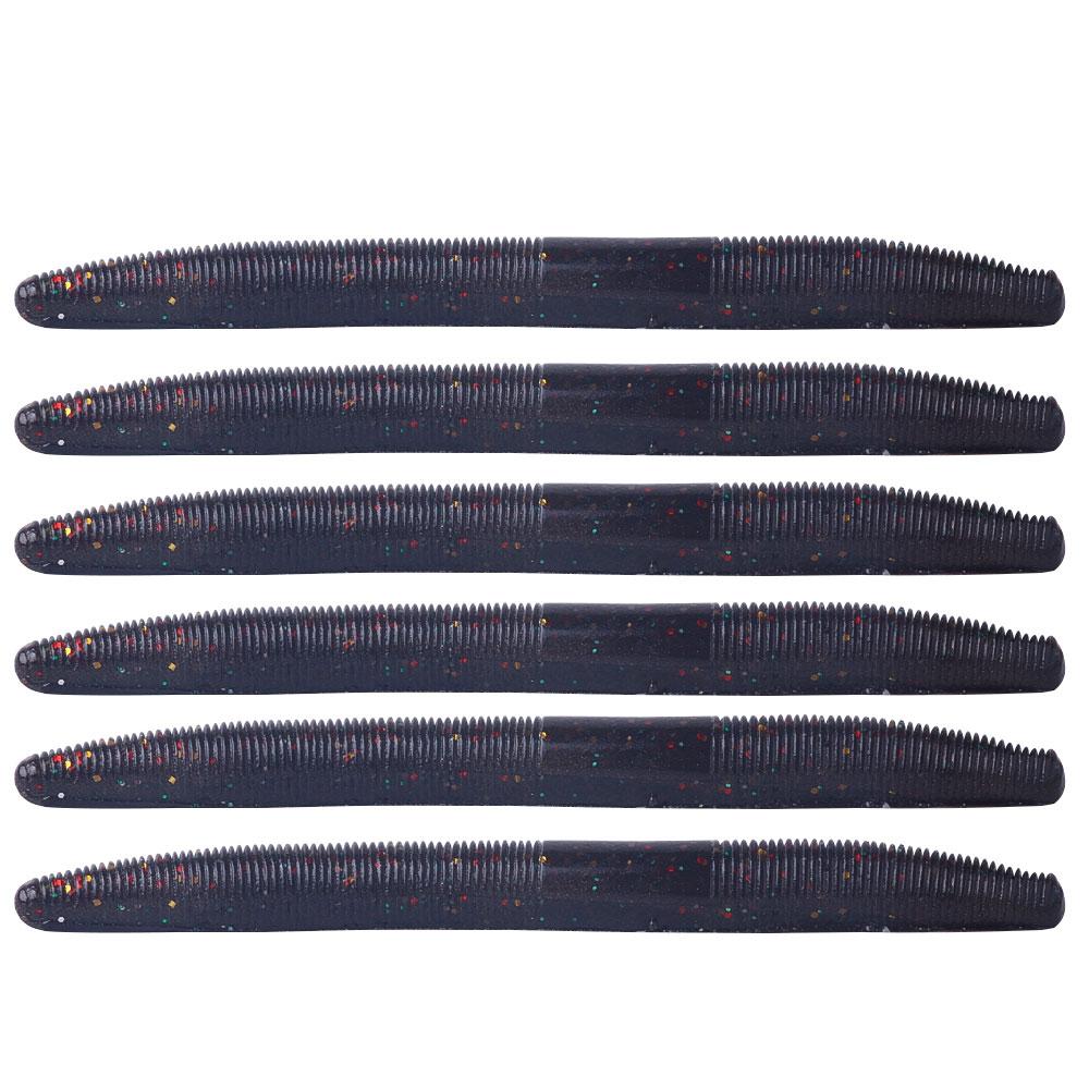 6 buc/sac Momeală de râme moale Wigglers roșii 11,5 cm-.5,5 g Nalucă de pescuit Softbait pentru păstrăv bass somn jigging