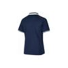 Skechers Color Block Printed Logo Straight Collar Short Sleeve Polo Shirt Women Tops Navy-Academy-Blue P224W022-02MZ