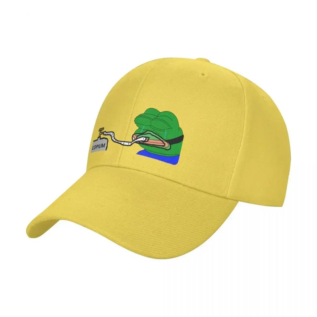 Copium Emote Pepe The Frog Baseball Cap fishing caps Unisex Golf Cap For Unisex Womens