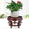 Oriental Vase Stand Vintage Planter Stand Plant Holder Stool Wooden Chinese Flowerpot Base