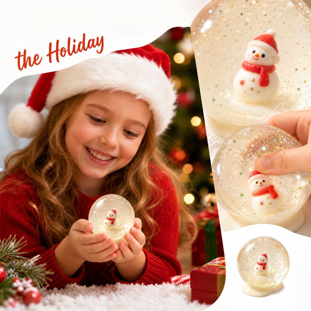 Christmas Snowman Toy, TPRA, Stress Relief, 6cm, 1