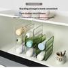 Clear Plastic Hair Tool Organizer Stackable Hair Dryer Curling Iron Straightener Holder Countertop Storage For Bathroom Vanity