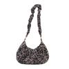 Retro High-Value Personalized Portable Women'S Bag Fashionable Leopard Print Simple Foreign Underarm Crescent Bag