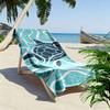 Ocean Turtle Wave Pattern Beach Towel Quick-drying for Travel Outdoor Sports Jogging Beach and Swimming