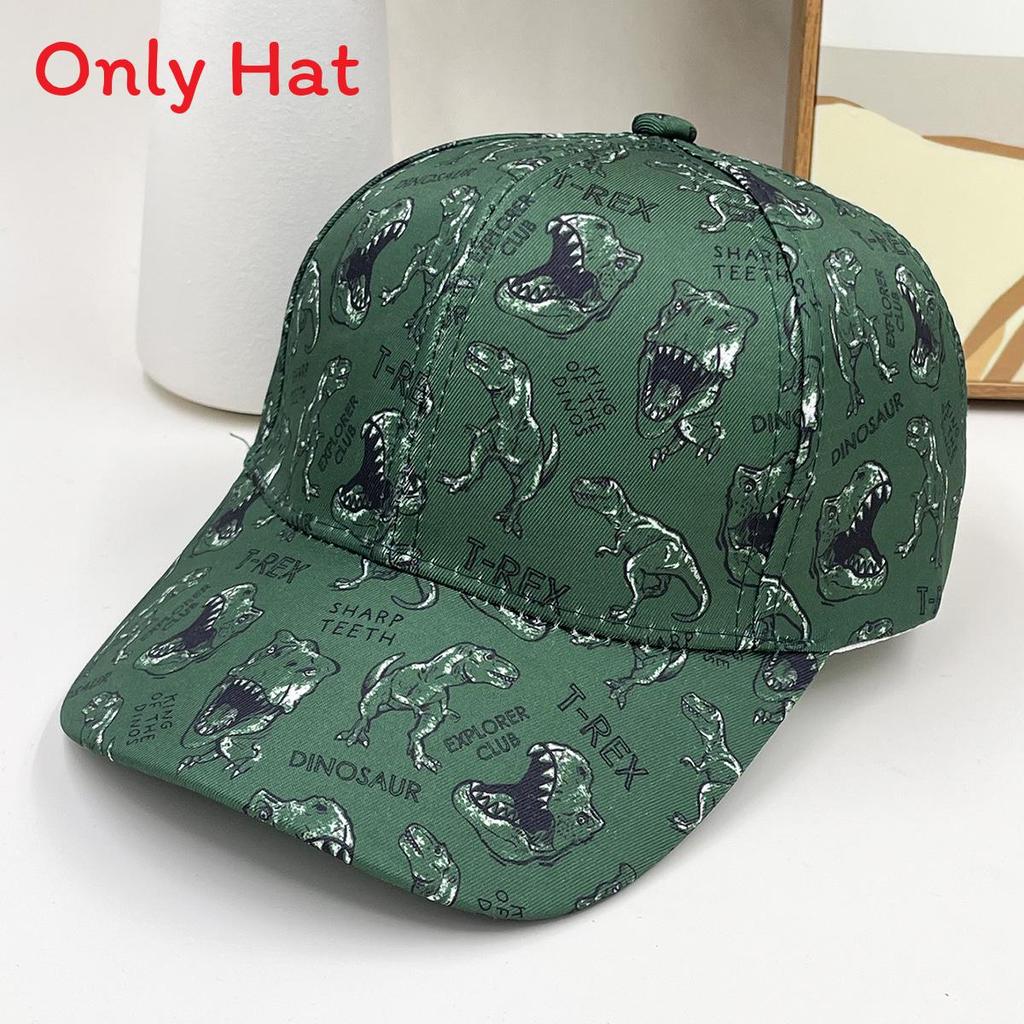 Cartoon Dinosaur Kids Baseball Cap With Sun Protection For Summer Outdoors
