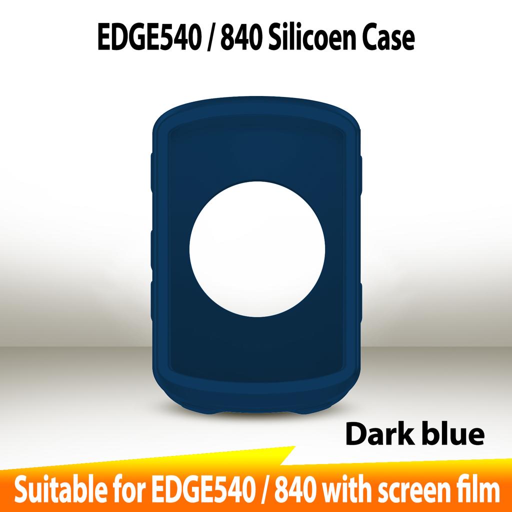 Garmin EDGE 540 840 Case GPS Bike Computer Silicone Cover Rubber Odometer Protective Case + HD Film (For Garmin EDGE540 840) 1