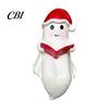 Gift for Christmas Holiday Cute Ghost Reading Book Lamp, Resin Figurine with Santa Hat, Children Room Night Light Warm Lighted Halloween Bedroom,