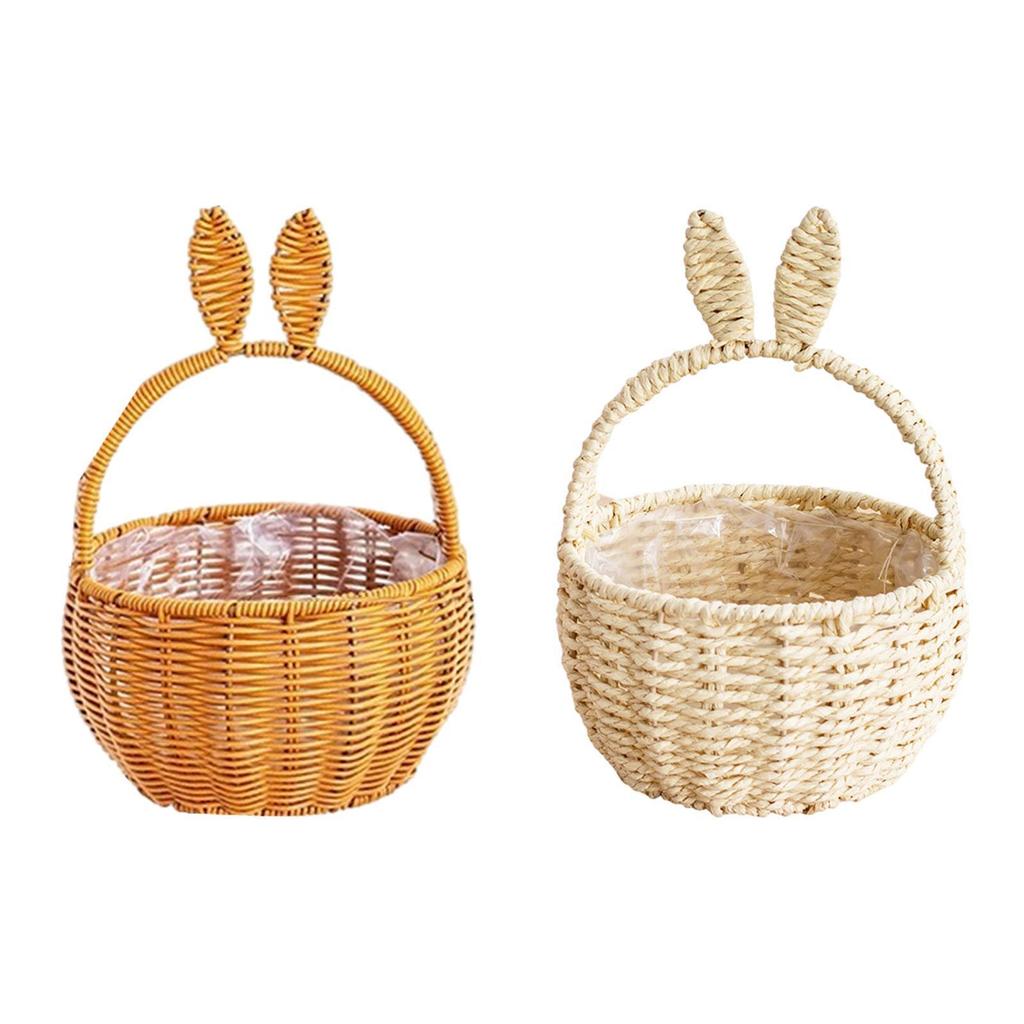 Woven Basket DIY Flower Arrangement Decorative Centerpiece Organizing Multifunctional Garden Portable Ornaments Picnic Basket
