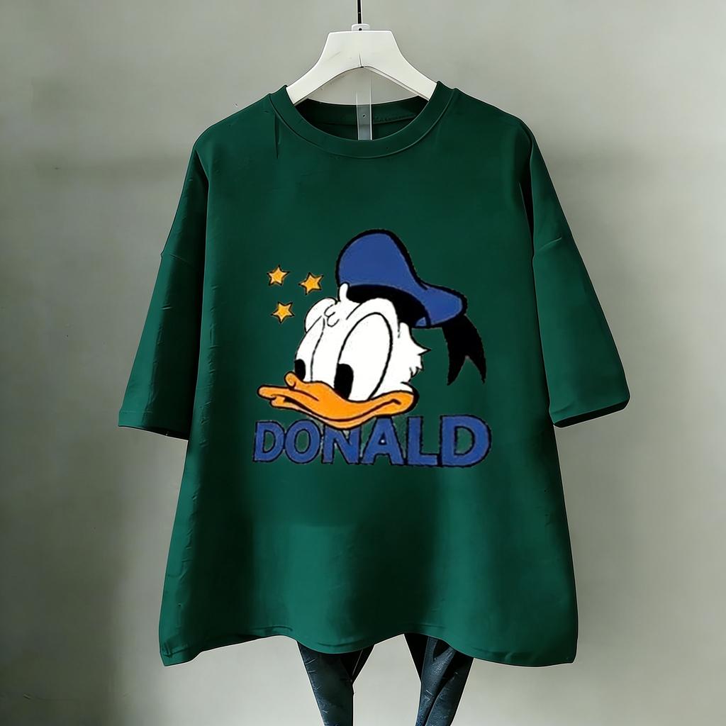 Disney Donald Duck Tričko Dámské Pánské Krátký Rukáv Bavlna 2026 Léto Y2k Vintage Kreslený Grafický Tričko Ležérní Streetwear Vrcholy