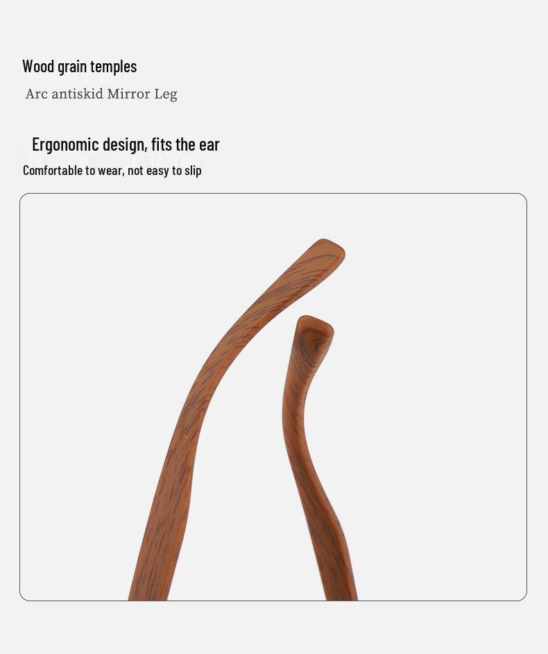 Chic Women's Slimming Polarized UV Protection Sunglasses - Wood Grain, Small Frame for Driving.