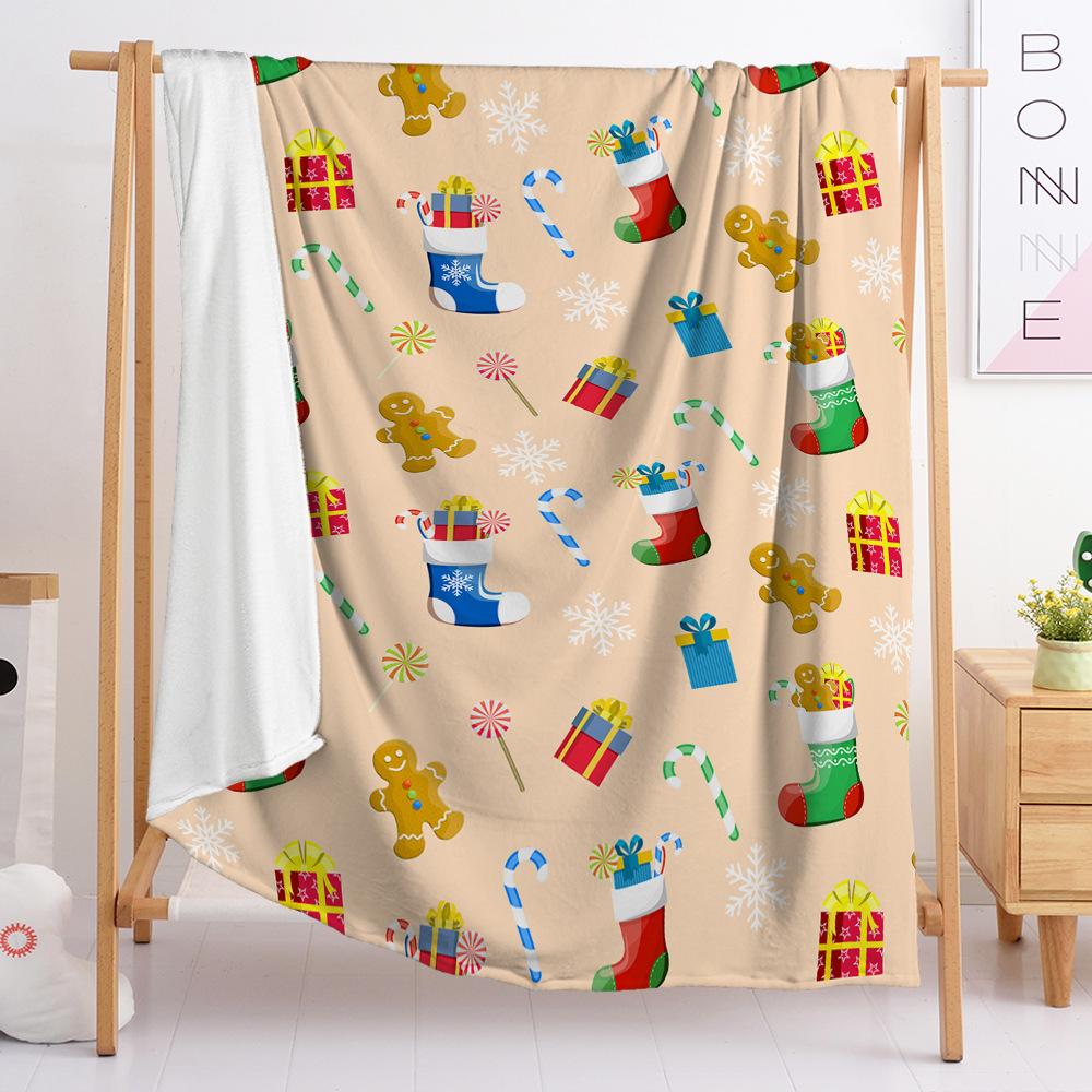 3D Digital Printed Christmas Blanket Flannel Blanket Fur Blanket Spring And Autumn