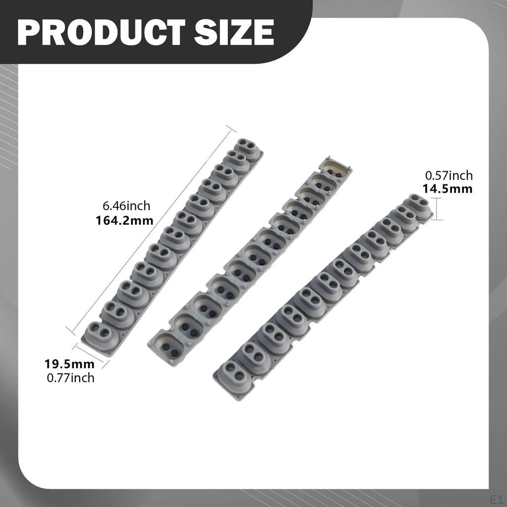 7 Conductive Strips for Keyboard, Professional Repair Buttons 12-key Electronics, Heavy-duty