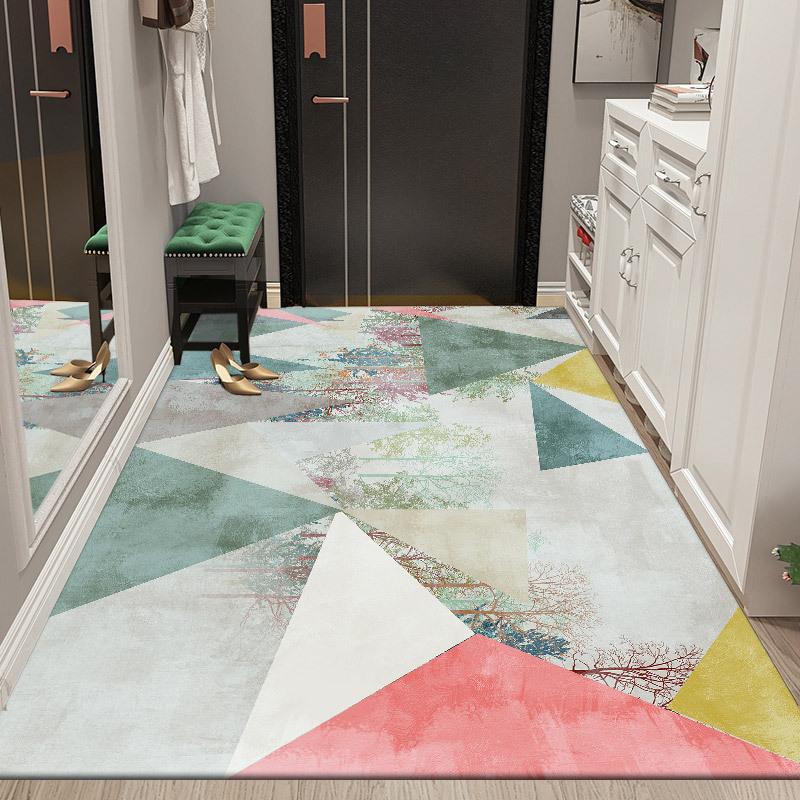 Entrance Carpet Classic Floor Mat Dust Scrapping Home Soft Pastoral Style Carpet Retro Decor Rugs
