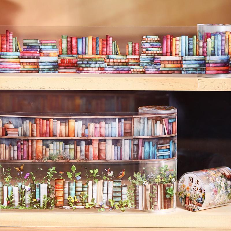 1Roll Tape Retro Exquisite Book PET Stickers Scrapbook Supplies Decoration Notebook Photo Frame Water Stationery Box DIY Sticker