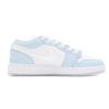 Jordan Air Jordan 1 Low Top Vintage Basketball Shoes Women's White Blue FQ9112-100(Teamp-)