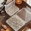 Dust-proof Jewelry Case Multifunctional Storage Box, with Flip-Top Airtight Dust-Proof Design, Transparent Contains Hard Plastic Box Independent Small