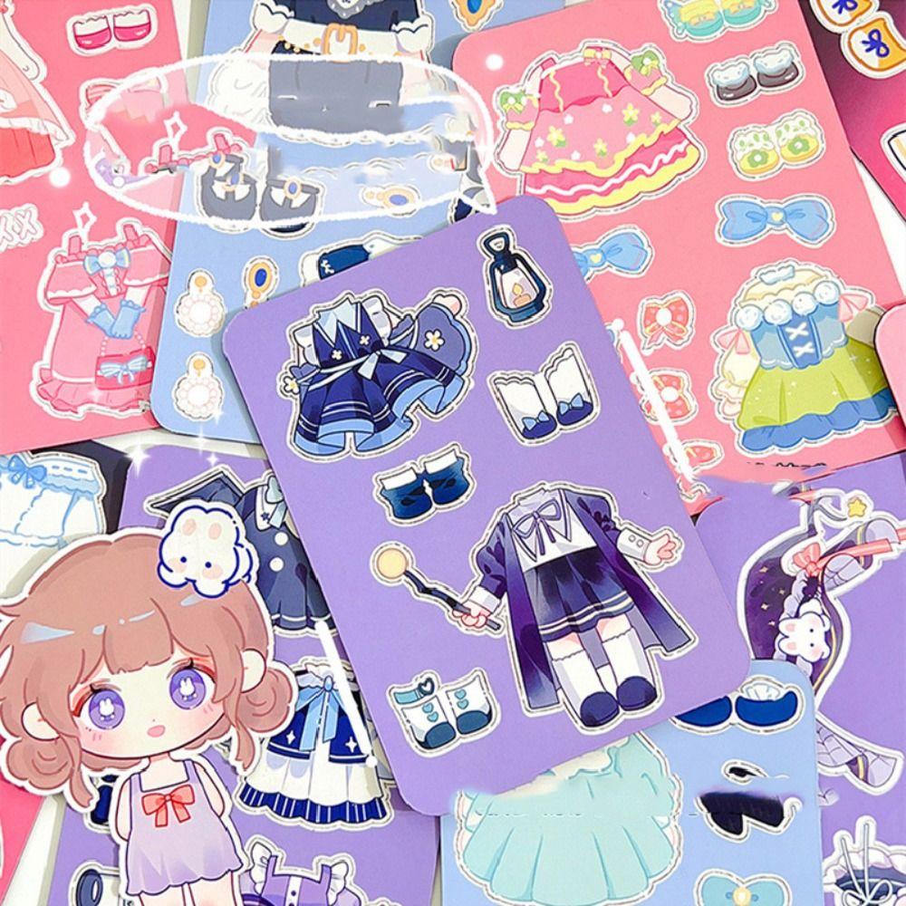 

Clothes Magnetic Sticker Toys Paper 3D Cartoon Phone Stickers Refrigerator Decor Hand Ledger