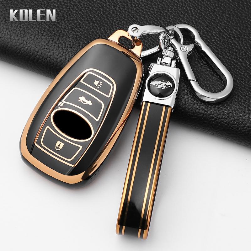 Fashion Tpu Car Key Case Cover For Subaru Brz Wrx Xv Ascent Forester Outback Impreza Legacy Protected Keychain Shell Accessories