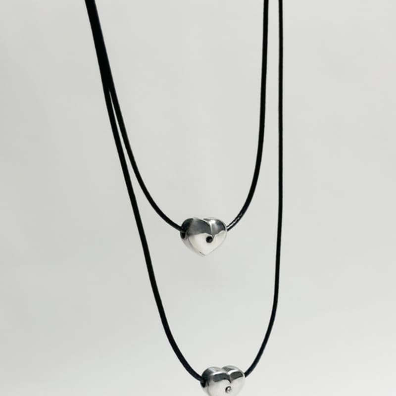 

apple pie order Heart dot Leather N.(2color) BLACK