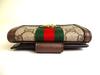 Authentic GUCCI Brown Leather Bifold Wallet Ophidia GG French Flap Wallet #a153 Open Box