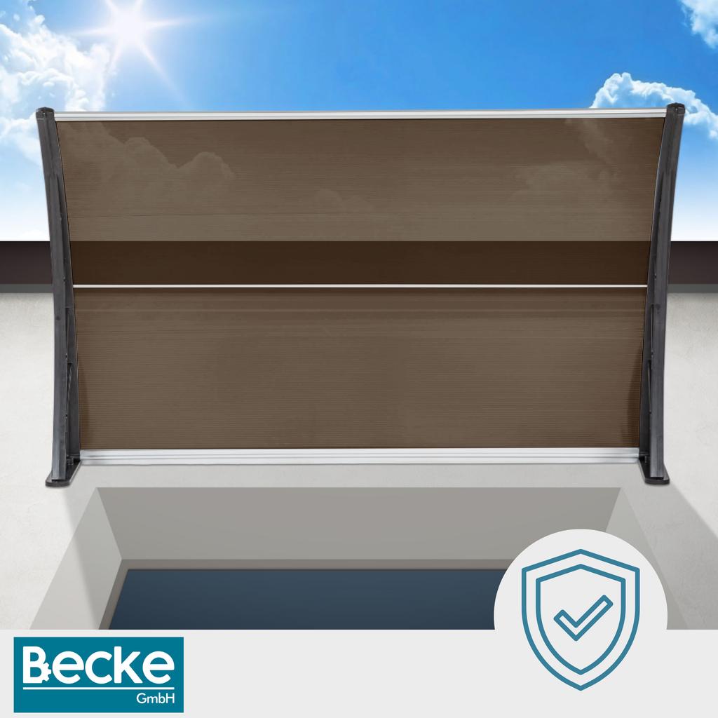 Canopy Over Entrance Door Balcony Window Air Conditioning Brown 120X80