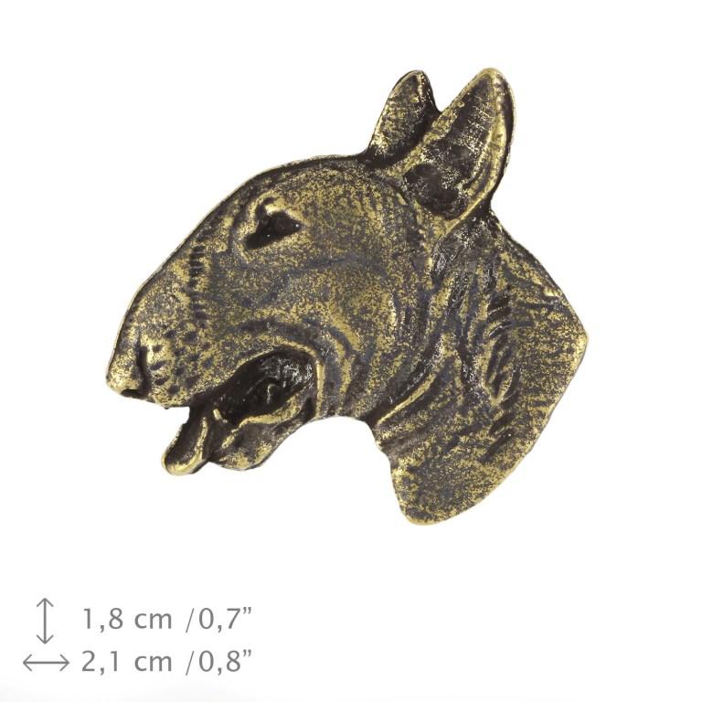 Bull Terrier, Bully III - Hundehalskette, versilberter Anhänger für den Hundeliebhaber, dezenter Schmuck von Art-Dog