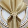 6Pcs Pearl Napkin Rings Grapes Fruit Napkin Holder Rings for Christmas Wedding Dinner Party Table Decor HWP02
