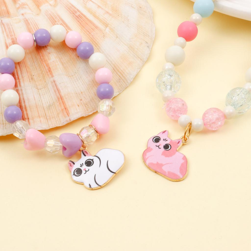 10 PCs Cartoon Enamel Cat Animal Charms Cute Gold Color Metal Pendants for DIY Necklace Bracelets Jewelry Making 23mm x 22mm