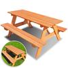 PICKNICKTAFEL VOOR KINDEREN MET BANKJES Tuin Houten Bank