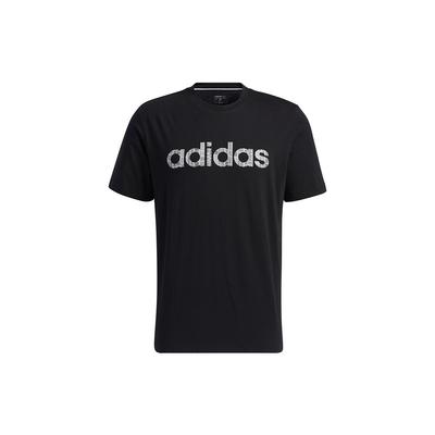 Neo Logo Print Sports Round Neck Short Sleeve T-Shirt Men Tops Black GP4881