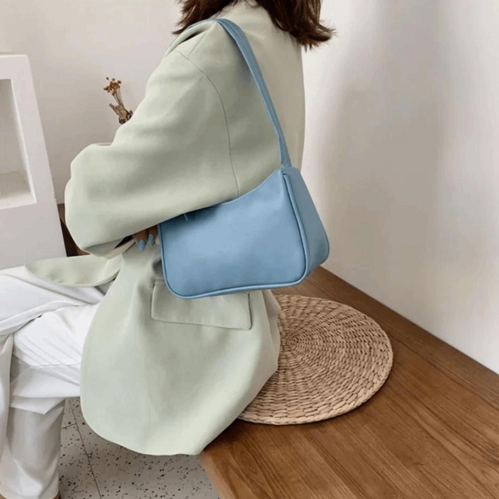 Underarm Style Retro Forearm Bag Minimalist Design PU Leather Bag Single Shoulder Bag  Female Use