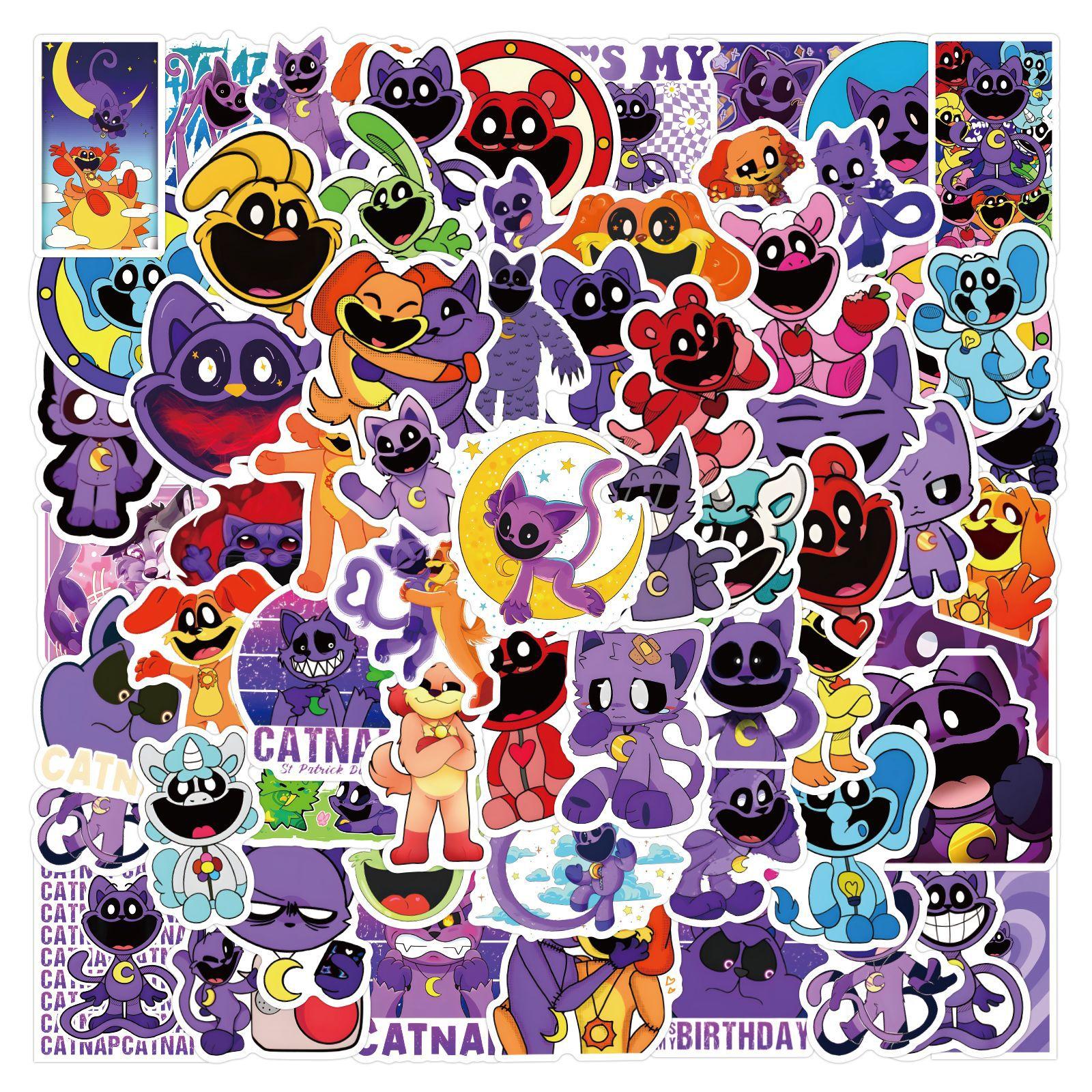 Car Beautiful Stickers Unisex Kids 110 New Smilling Critters Graffiti Stickers Decorative Skateboard Suitcase Stickers