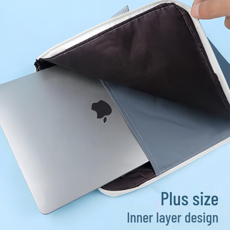 Multifunctional Large A4 Canvas Storage Bag with Zipper and Handles