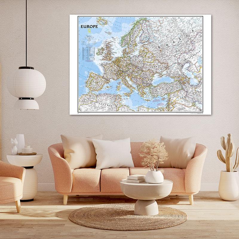 Mapa Anglie Evropa Politické Rozložení Rok 2006 Mapa Nástěnné Umělecké Tisky Malba na Plátně Obývací Pokoj Domácí Dekorace Školní Potřeby