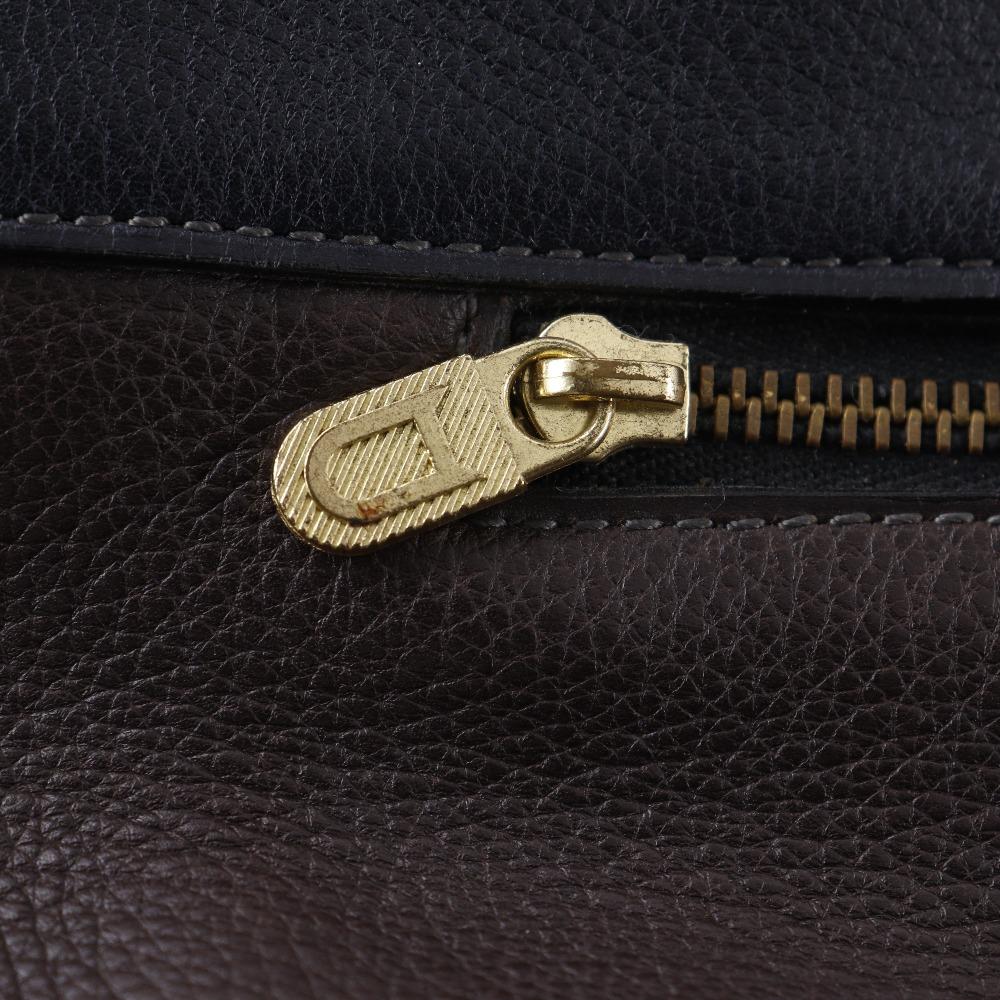 DELVAUX Tote Bag By color Brown leather Women Used