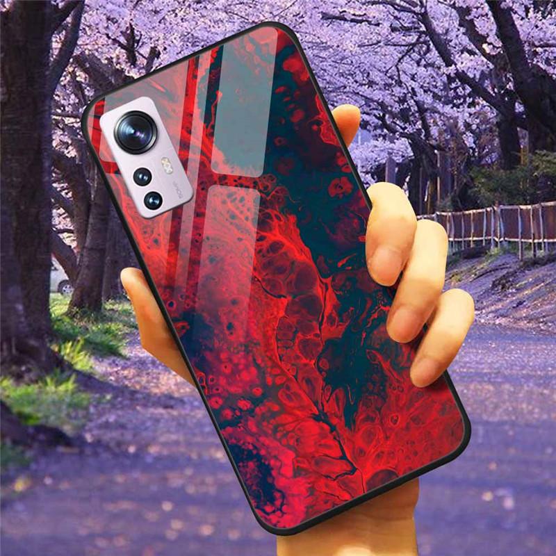 For Xiaomi 12T / 13T Case Tempered Glass SPACE Marble Luxury Hard Back Cover for Xiaomi 13T Pro / 12TPro Bumper for Xiaomi13T