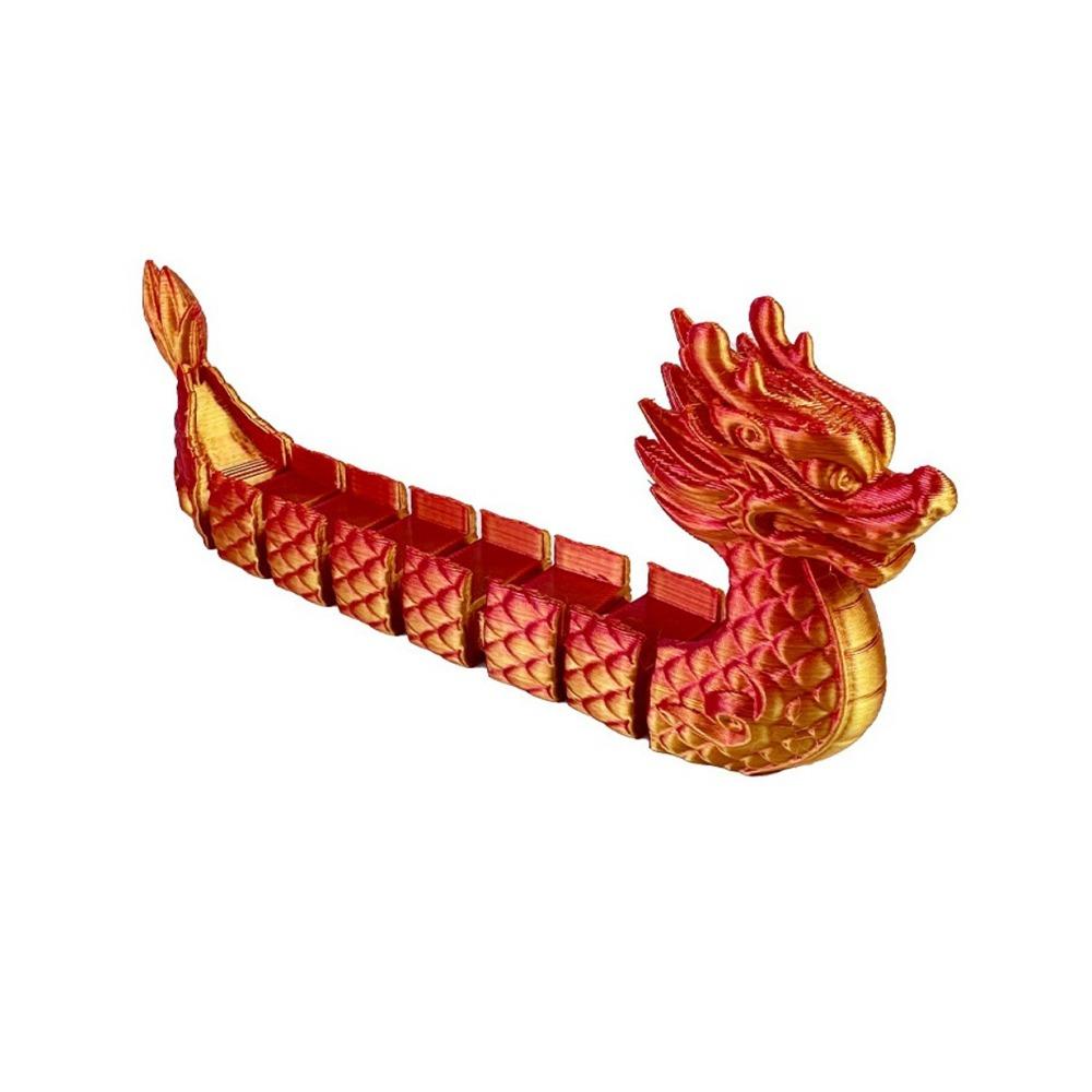 

Cute 3D Printed Dragon Boat Plastic Dragon Keys Holder Children s Small Gift